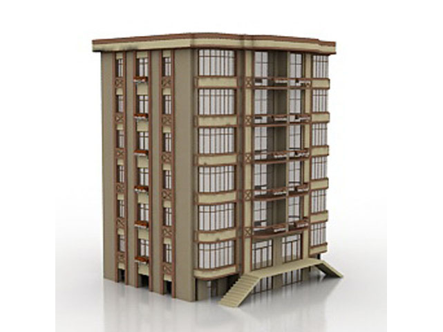 Free Building N 3D model_1_1_1_1 For Architecture 3Ds Max Model Download